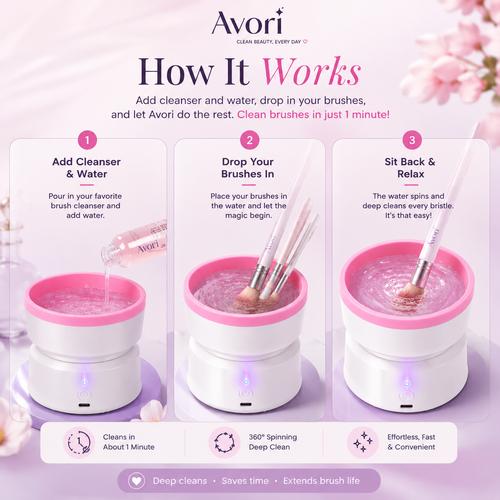 Avori Electric Makeup Brush Cleaner
